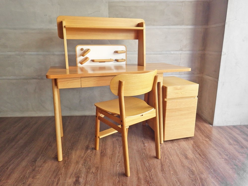 アクタス キッズ ACTUS KIDS FURNITURE サークル デスク セット sarcle desk set チェア デスクチェスト デスクシェルフ デスクパネル 定価237,160円 中古品 買い取りしました。