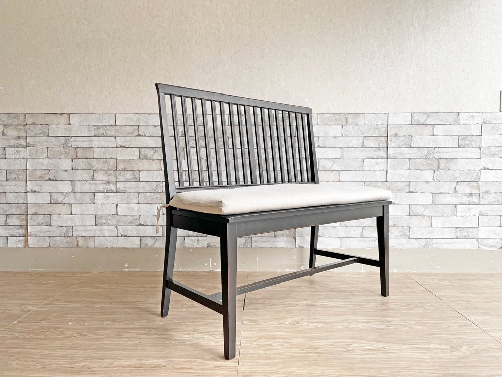 クレイト＆バレル Crate&Barrel ヴィレッジ Village ベンチ クッション付き ビーチ材 アメリカ US 中古品  買い取りしました。