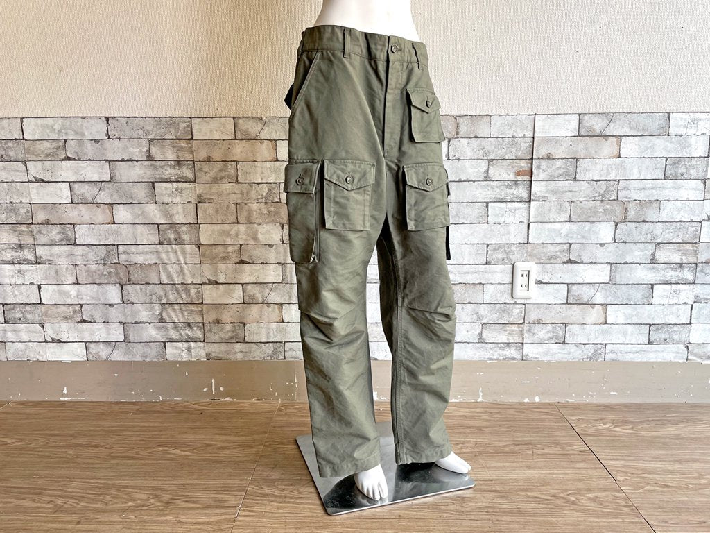 エンジニアドガーメンツ Engineered Garments カーゴパンツ FA Pant コットンリップストップ Cotton Ripstop オリーブ メンズ Sサイズ ミリタリー USA製  中古品  買い取りしました。