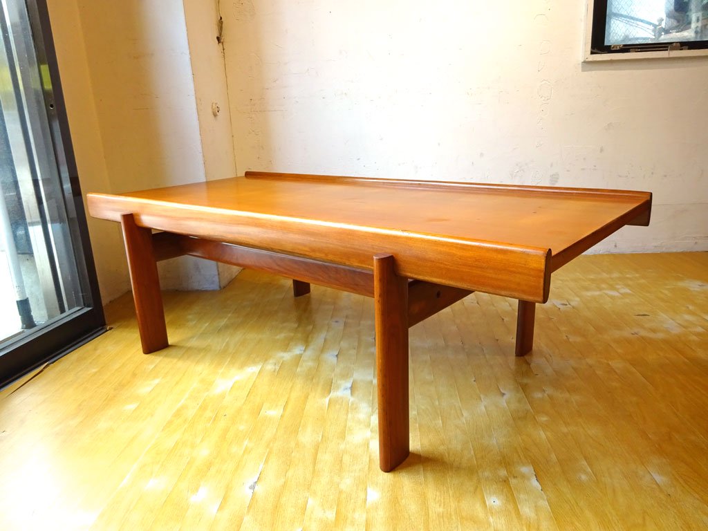 天童木工 TENDO BRASILEIRA ブラジリアンローズウッド センターテーブル リビング ローテーブル コーヒーテーブル 70's～80's ビンテージ 中古品 買い取りしました。