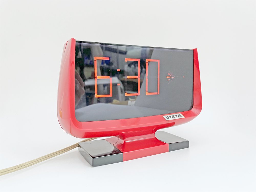 田村電機 ルミタイム LUMITIME 置き時計 デジタル時計 KT-10B レッド ネオンライト 昭和レトロ スペースエイジ ジャンク品  中古品  買い取りしました。