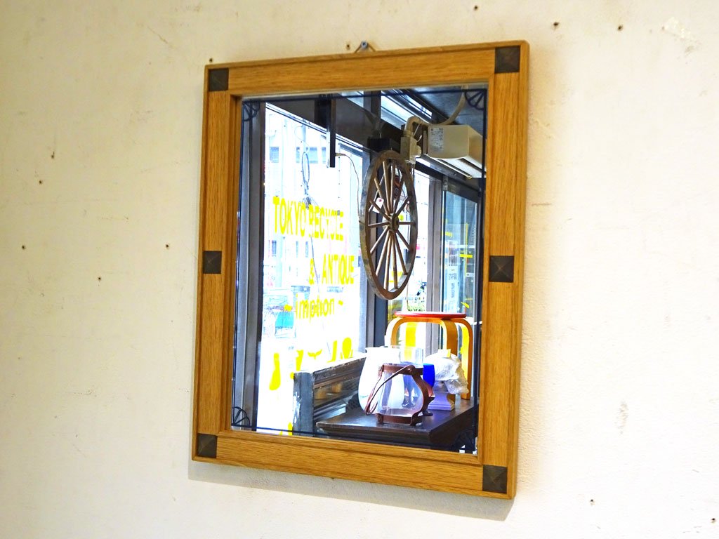 ノートワークス NOTE WORKS スタッズ 額縁 ペイント ウォールミラー RH STUDS MIRROR FRAME Wall mirror オーク材 中古品 買い取りしました。