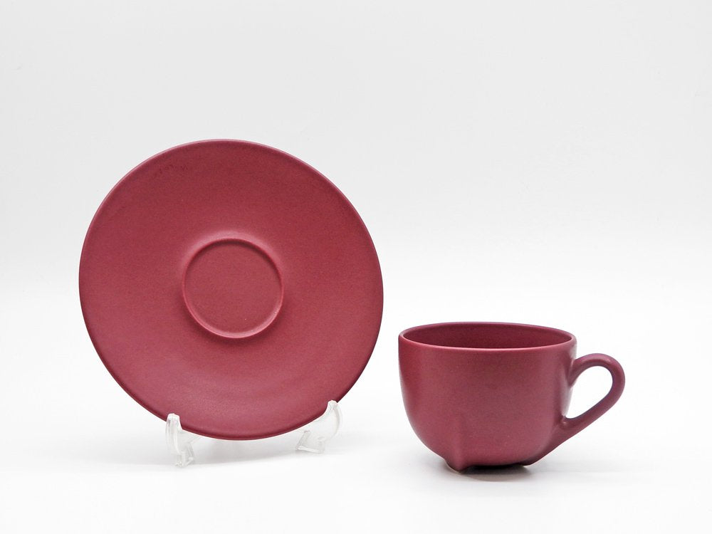 スーホルム SOHOLM ABO コーヒーカップ＆ソーサー C&S マゼンタ Per Rehfeldt 90年代 デンマーク 北欧食器 希少 中古品  買い取りしました。