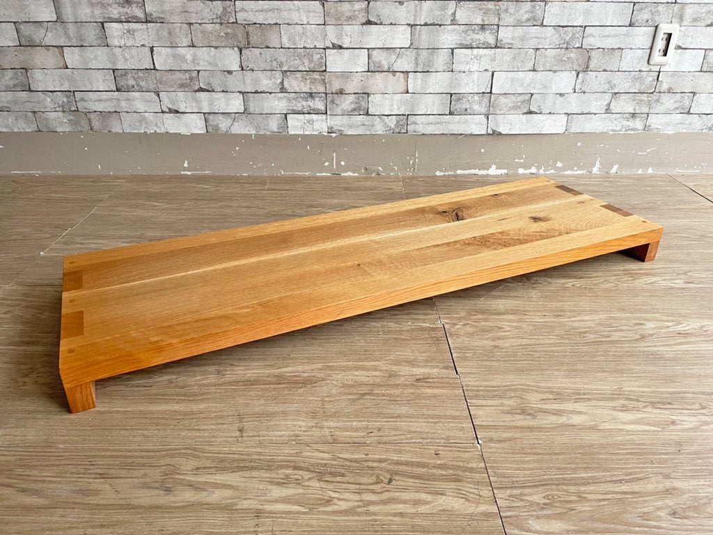 飛騨産業 HIDA 森のことば ローシェルフ 小SN576 オーク無垢材 スピーカー台 w126 佐々木敏光 中古品  買い取りしました。