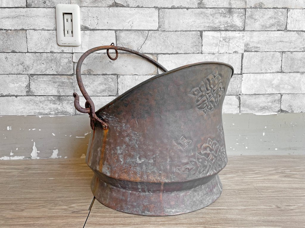 ビンテージスタイル Vintage Style コールバケツ 炭入れ 鉢カバー プランター インテリア雑貨 店舗什器 ディスプレイ アウトドア 中古品  買い取りしました。