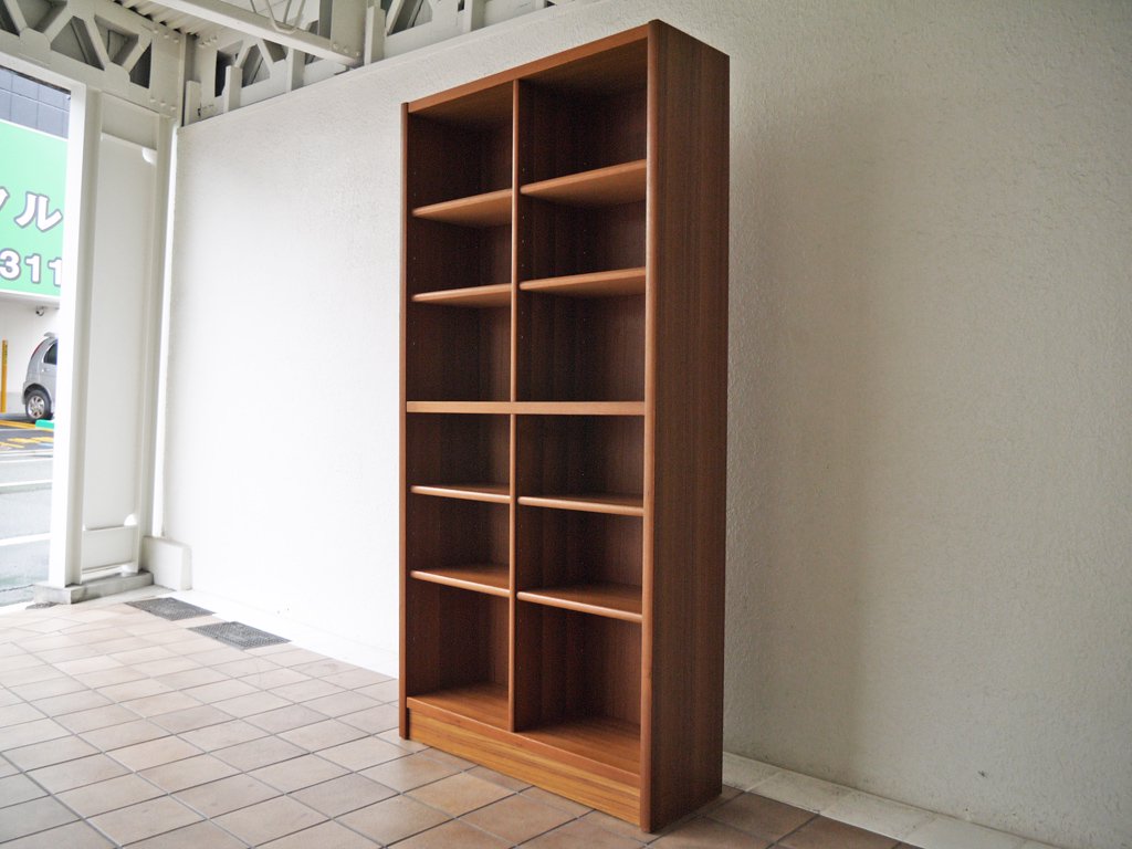 ジャパンビンテージ Japan Vintage チーク材 ブックシェルフ 本棚 飾り棚 幅90cm 6段 棚板可動式 北欧デザイン 中古品 買い取りしました。