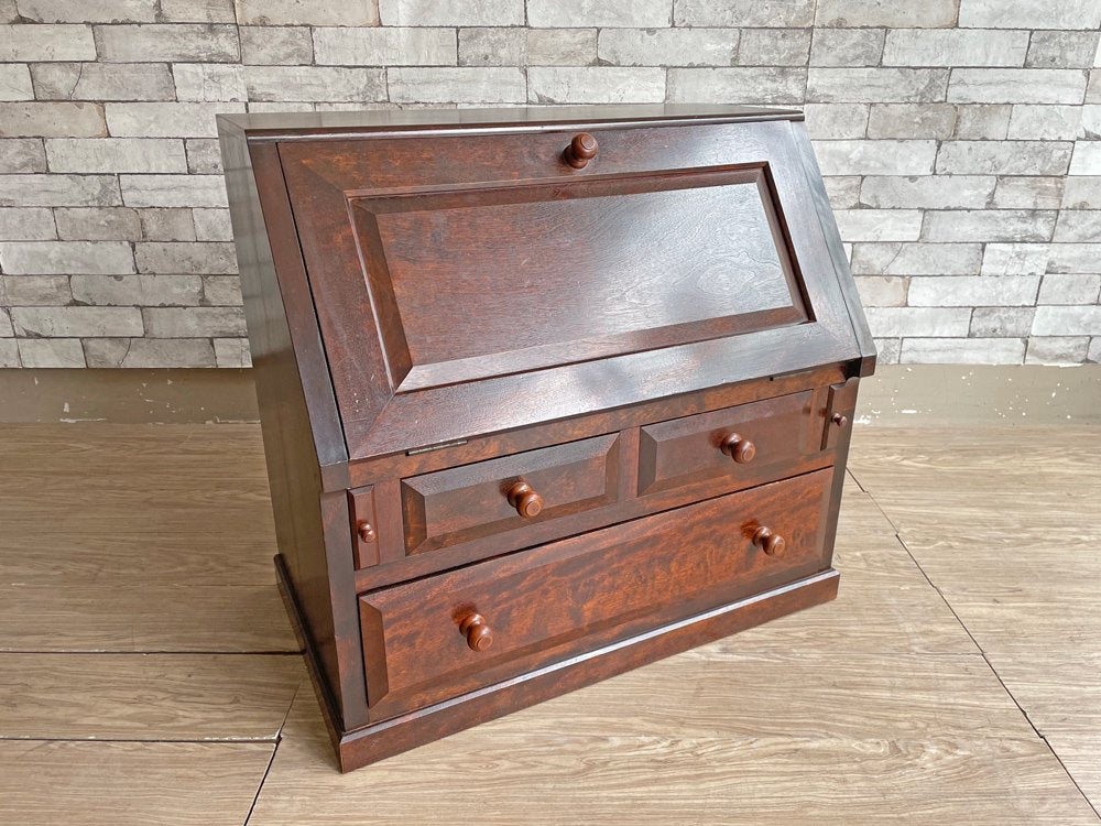 松本民芸家具 A型座ビューロー 文机 デスク ライティングチェスト ミズメザクラ 民藝家具 定価約26万円 中古品 買い取りしました。