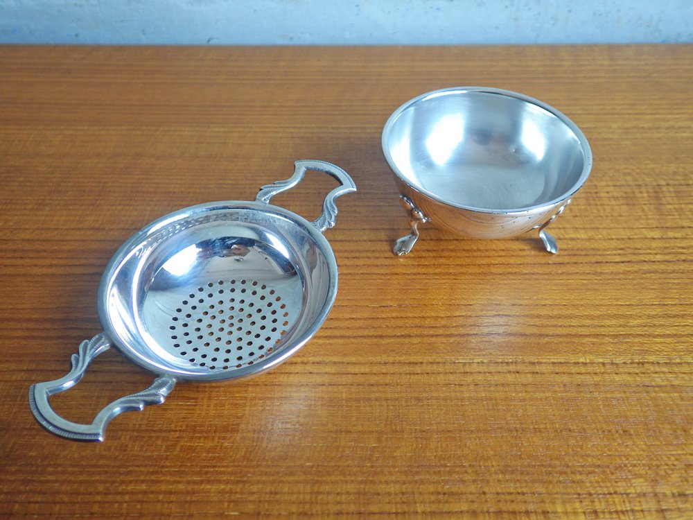 マッピンアンドウェッブ Mappin & Webb ティーストレーナー 茶漉し シルバープレート 英国 アンティーク 中古品 買い取りしました。