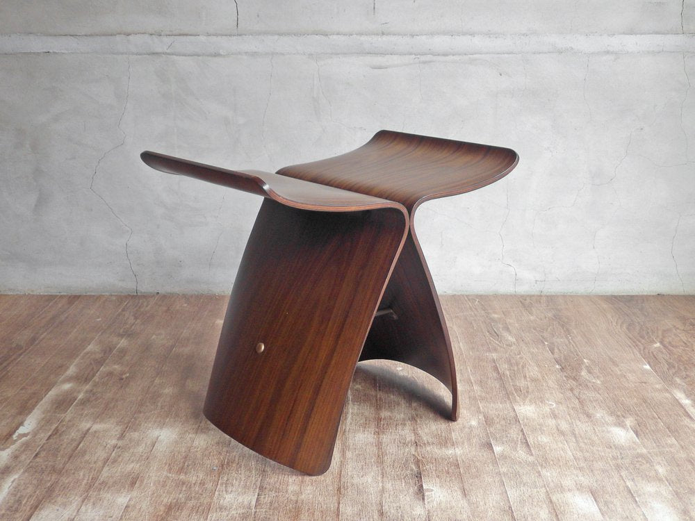 天童木工 TENDO バタフライスツール ローズウッド 柳宗理 スツール MoMA ジャパニーズモダン 中古品 買い取りしました。