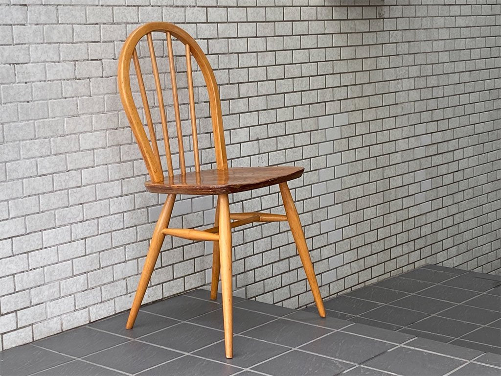 アーコール Ercol ビンテージ フープバック ダイニングチェア エルム材 英国家具 UKビンテージ ～伝統への挑戦～