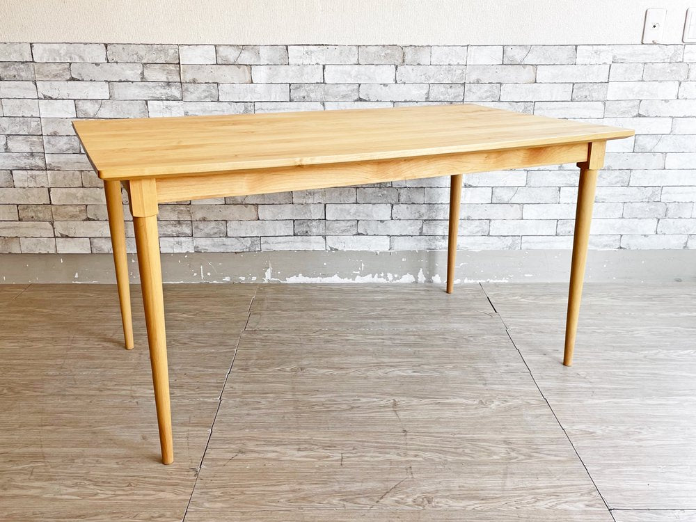 モモナチュラル Momo Natural ヴィボ vibo ダイニングテーブル アルダー材 W140cm ナチュラル 定価￥75,900- 中古品 買い取りしました。