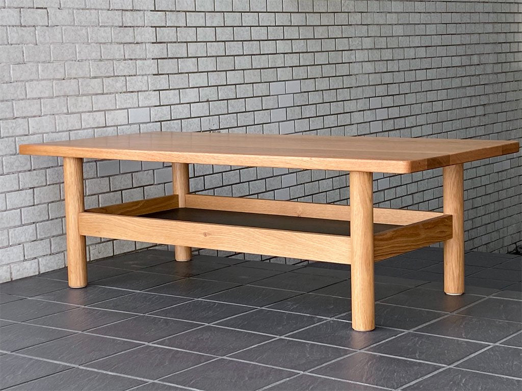 イデー IDEE ディモンシュ ローテーブル DIMANCHE LOW TABLE ホワイトオーク無垢材 ナチュラルモダン ～素朴さと色合いに拘った無垢集成材テーブル～