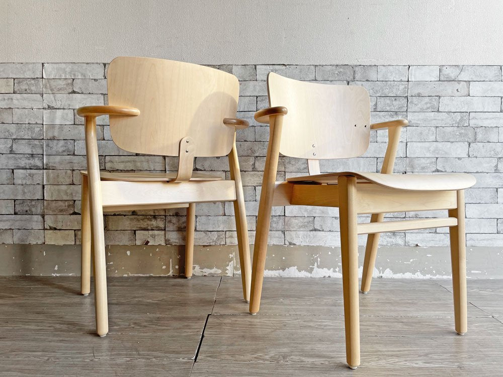アルテック artek ドムスチェア Domus Chair バーチ材 ダイニングチェア 2脚セット イルマリ・タピオヴァーラ Ilmari Tapiovaara スタッキングチェア 未使用品 中古品 買い取りしました。