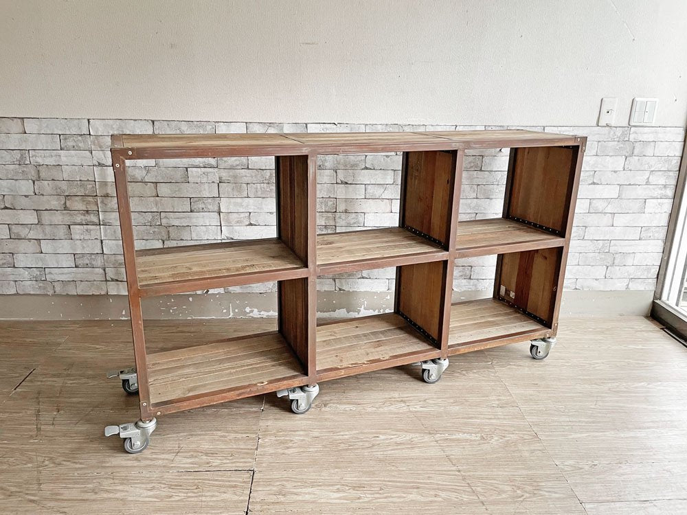 カーペンター KARPENTER ルイス 6ピジョンホール オープンラック キャスター付き オープンシェルフ LOUIS 6 PIGENHOLE RACK j.s.F取扱 定価￥90.200- 中古品 買い取りしました。