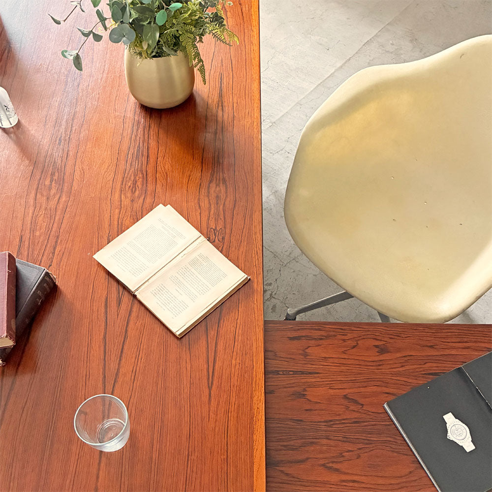 シバストファニチャー Sibast Furniture オフィスデスク No.275 ローズウッド×スチール サブデスク付 W204cm アルネ・ヴォッダー デンマーク 北欧ビンテージ ～ 贅を味わう特権を ～