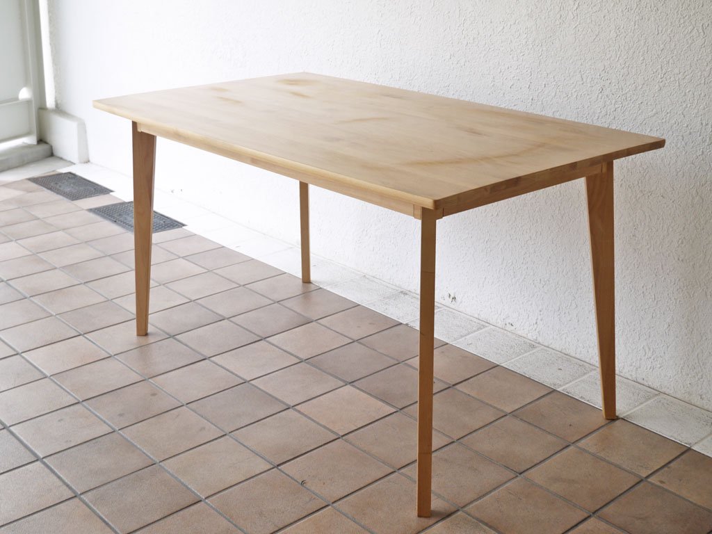 モモナチュラル Momo Natural ヴィボ vibo ダイニングテーブル アルダー材 W135cm ナチュラル 中古品 買い取りしました。