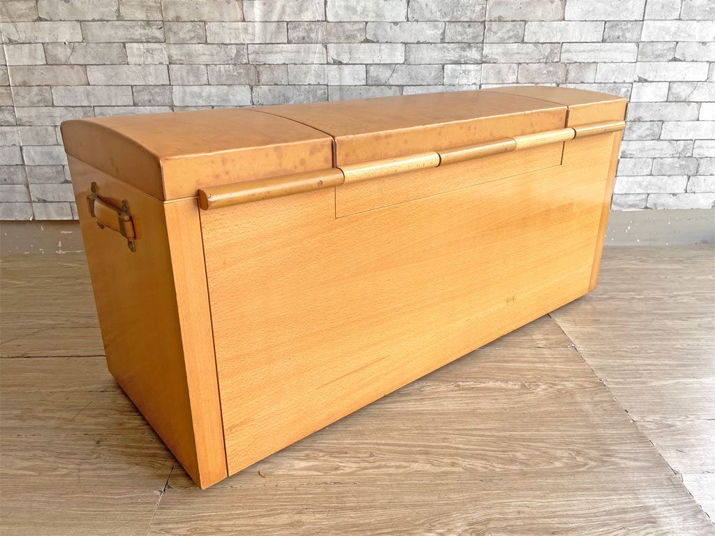 エルメス Hermes シュートランク Shoe Trunk for John Lobb ジョンロブ 牛革 ビーチ材 メンテナンス台 フランス 希少 中古品 買い取りしました。