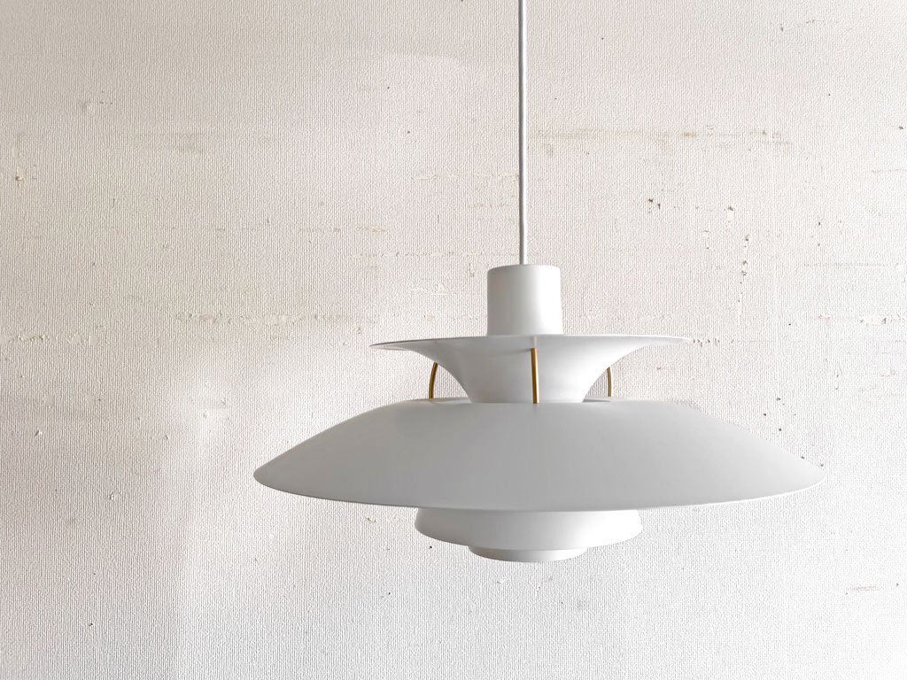 ルイスポールセン Louis Poulsen PH5 コンテンポラリー ペンダントライト ホワイト×ローズ ポール・ヘニングセン 北欧 デンマーク 生産終了モデル 中古品 買い取りしました。