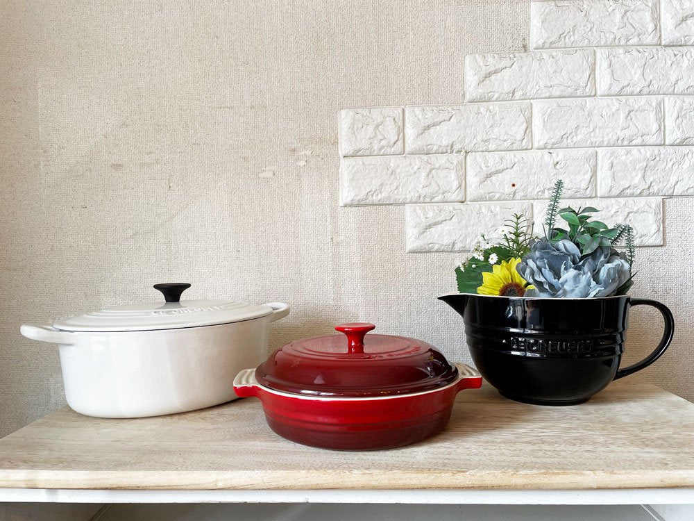 ルクルーゼ LE CREUSET ココットオーバル ＆ ミキシングボウル ＆ キャセロール・ディッシュ 鋳物 フランス  中古品  買い取りしました。
