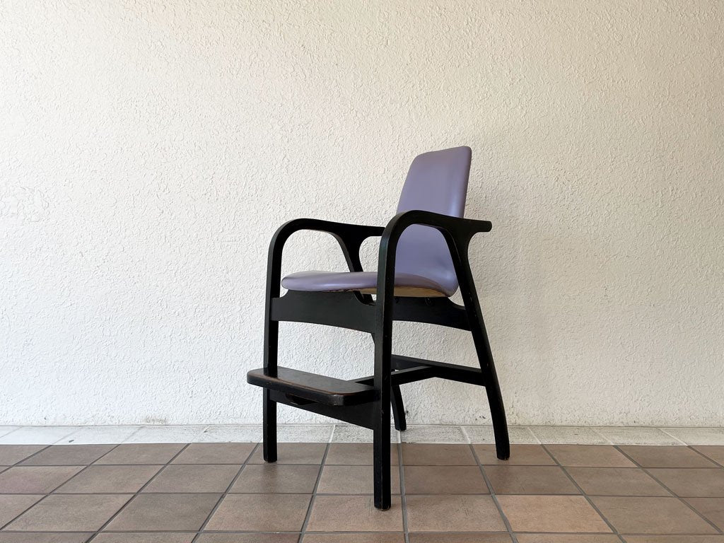 天童木工 TENDO アントラー ANTLER キッズチェア アームチェア PVCレザー 坂倉準三建築研究所 ビンテージ 中古品 買い取りしました。