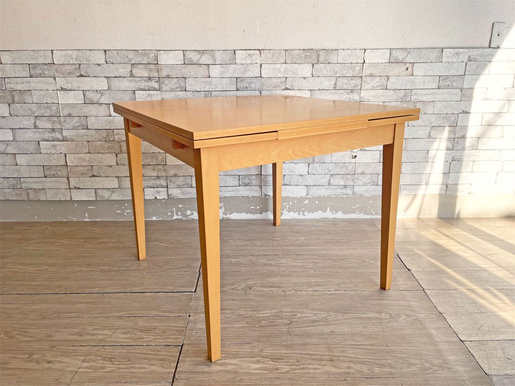 無印良品 MUJI エクステンション ダイニングテーブル 伸長式 ブナ材 W85cm ナチュラル 中古品 買い取りしました。