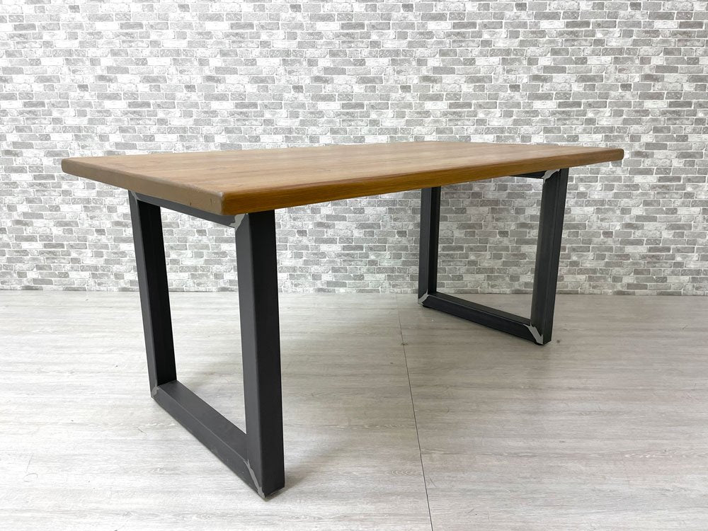 カーフ Karf ファクトリー FACTORY W＋M TOUGH FURNITURE BY KARF ダイニングテーブル パイン無垢集成材天板 スチール脚 150cm インダストリアルデザイン 中古品 買い取りしました。