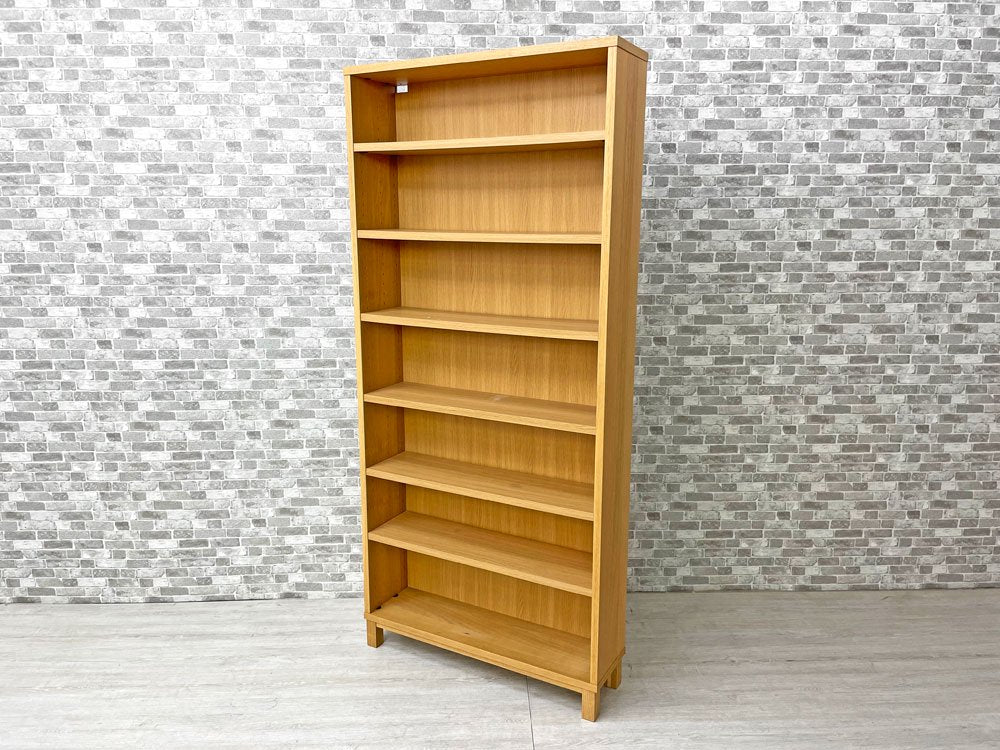 無印良品 MUJI タモ材 組み合わせて使える木製収納 ミドルタイプ H175.5cm D21cm ブックシェルフ 廃番 中古品 買い取りしました。