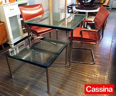 カッシーナ Cassina ixc. 取扱 LC10 ダイニングテーブル / ローテーブル & マルカトレ MARCATRE カンティレバーチェア ～ ワンランク上のモダニズム。 【買取と販売とレンタルのお店】