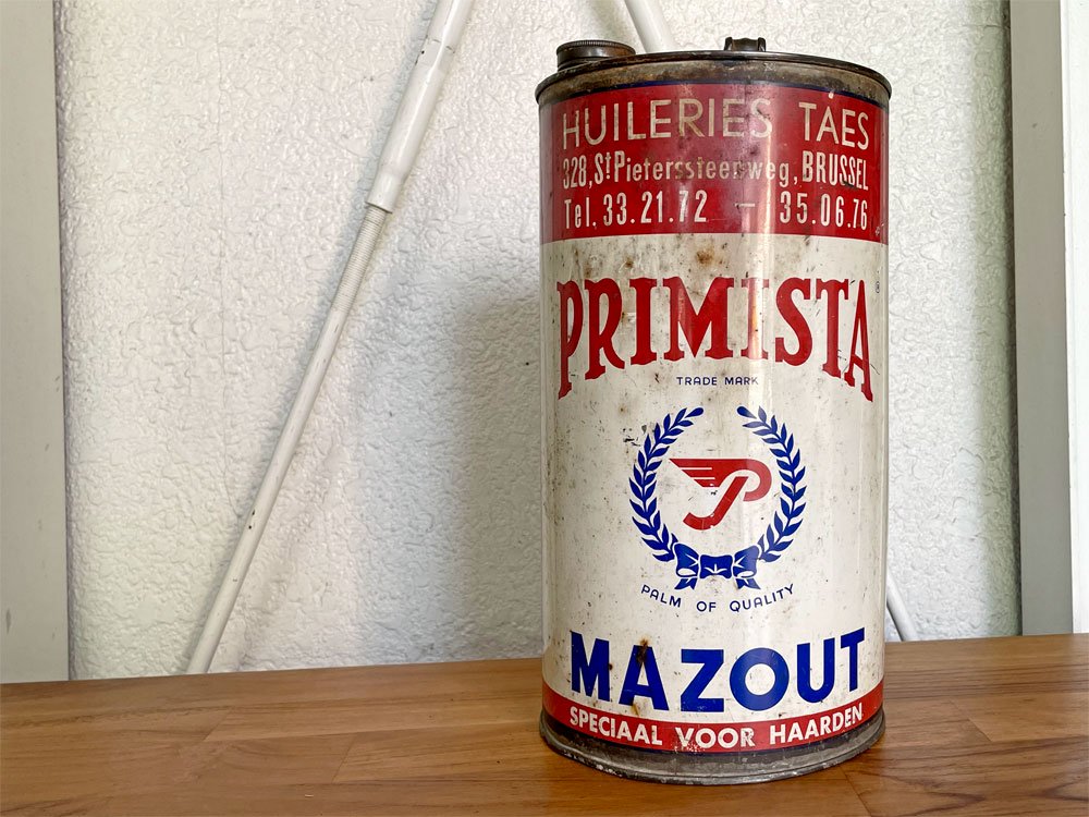 ヨーロピアンビンテージ PRIMISTA ビンテージ vintage オイル缶 10L ベルギー 中古品 買い取りしました。