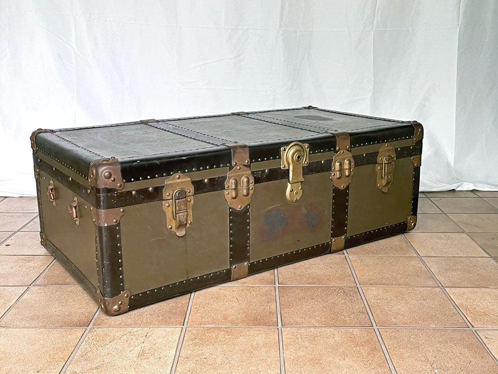 ビンテージ Vintage トランクケース 大型 インダストリアル 収納 ローテーブル ディスプレイ 店舗什器 W103cm 中古品 買い取りしました。