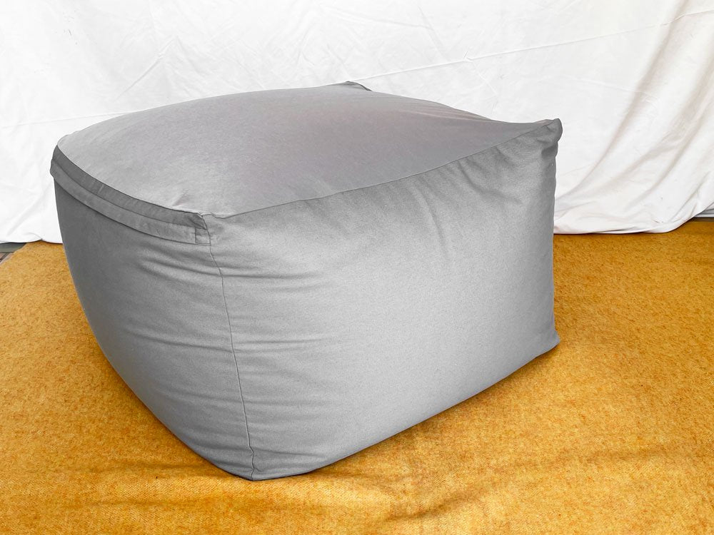 無印良品 MUJI 体にフィットするクッション ソファ本体+カバー グレー ビーズクッション W65cm 中古品 買い取りしました。