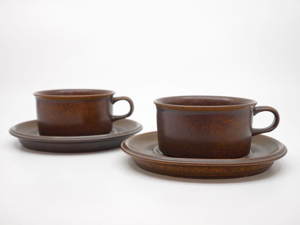 アラビア ARABIA ルスカ RUSKA ティーカップ＆ソーサー C&S ウラ・プロコッペ Ulla Procope フィンランド 北欧食器 2客 中古品 買い取りしました。