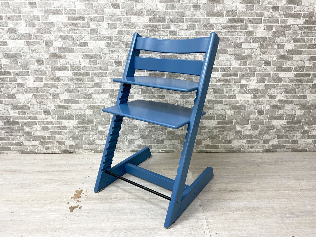 ストッケ STOKKE トリップトラップ TRIPP TRAPP ベビーチェア キッズチェア ブルー 廃番カラー S/N3～ ノルウェー 北欧家具 中古品 買い取りしました。