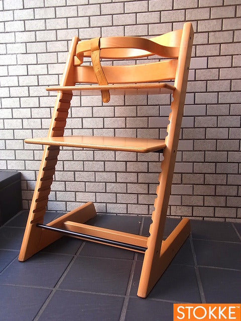 子育ての必需品～ STOKKE TRIP TRAP ストッケ トリップトラップ ベビーガード付 ナチュラルカラー【買取と販売とレンタルのお店】