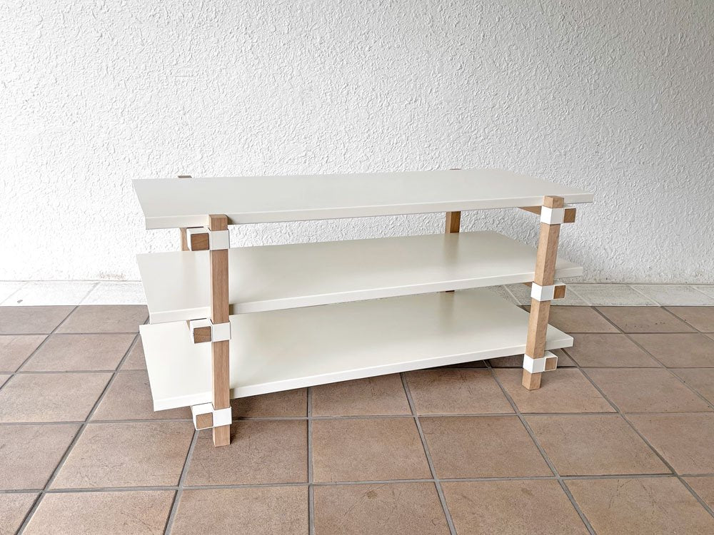 デュエンデ DUENDE トレ テレビボード 3シェルブズ TRE TV BOARD 3SHELVES ホワイト 中古品 買い取りしました。