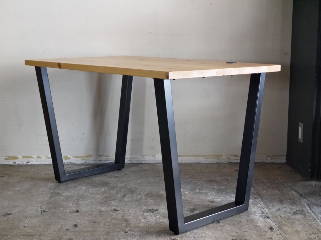 かなでもの KANADEMONO ザ・テーブル THE TABLE 無垢集成材天板 ナチュラル × ブラックスチール W120cm 中古品 買い取りしました。
