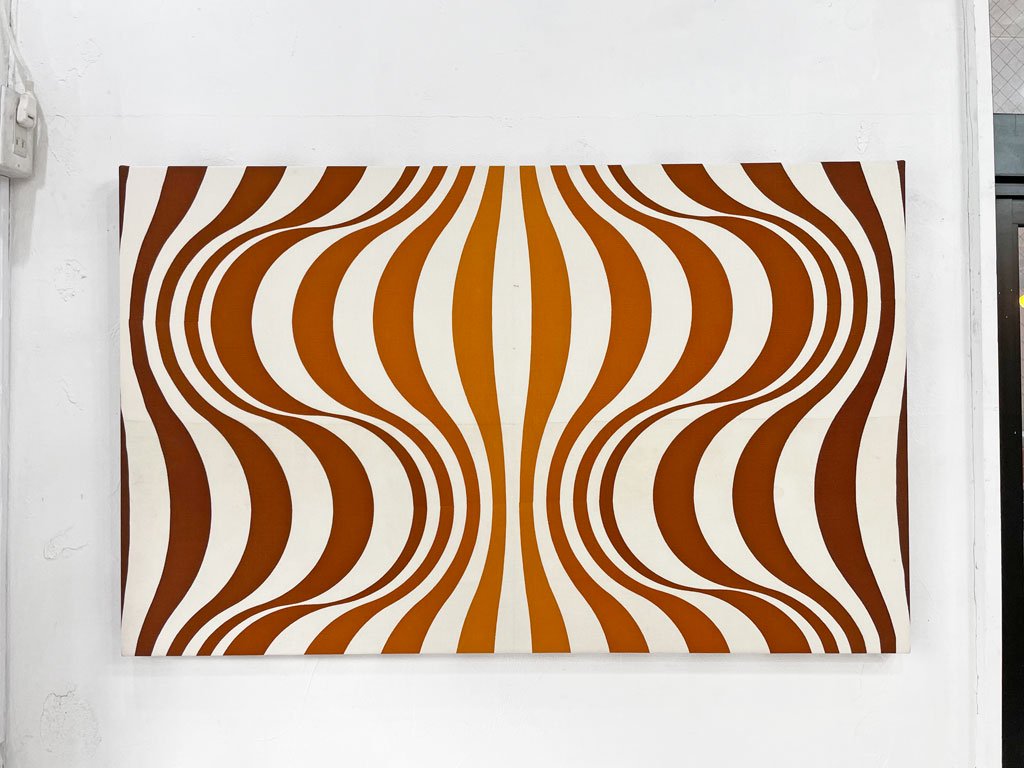 ヴェルナー・パントン Verner Panton ミラ エックス MIRA-X オニオン ONION コットン ビンテージ ファブリックパネル 希少 中古品 買い取りしました。