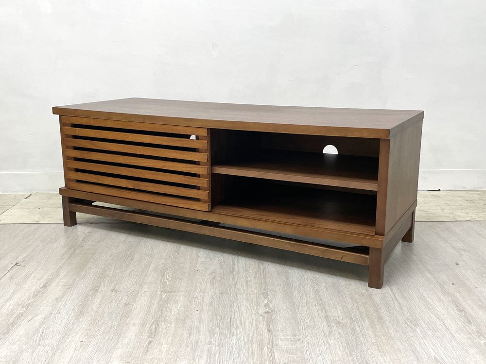 フランフラン Francfranc ヴィラ Villa AVボード ローボード スライド扉 ダークブラウン W120 中古品 買い取りしました。