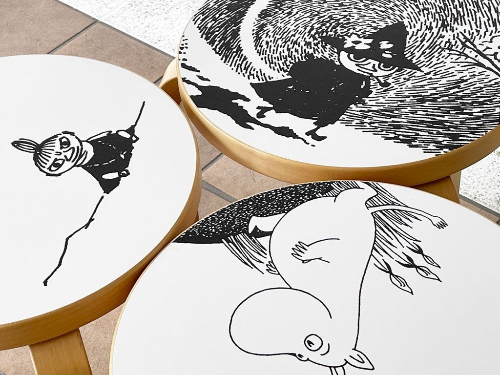 アルテック artek スツール60 ムーミンキャラクターズ 80周年記念モデル アルヴァ・アアルト Alvar Aalto フィンランド 中古品 買い取りしました。