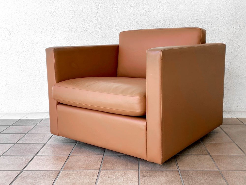 ノル Knoll チャールズフィスターコレクション Charles Pfister Collection 1Pソファ アームチェア ラウンジシーティング本革 フルレザー 定価1,056,000円～ 中古品 買い取りしました。