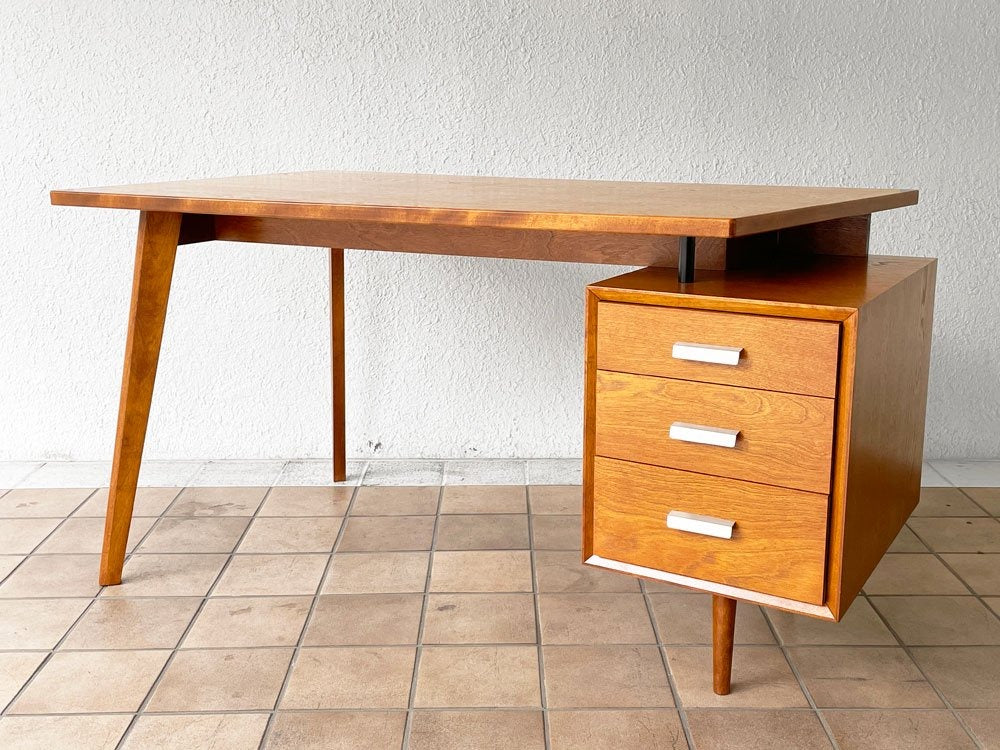 パシフィックファニチャーサービス Pacific Furniture Service PCデスク 机 バーチ材 ミッドセンチュリー 定価209,000円 美品  中古品 買い取りしました。