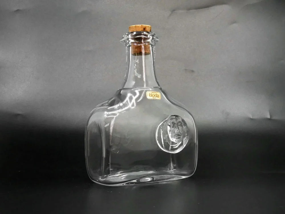 ボダ BODA ビンテージ ガラス リキュールボトル エリック・ホグラン H15.5cm クリア ハンドブロウ カットサイン有 北欧食器 スウェーデン 中古品 買い取りしました。
