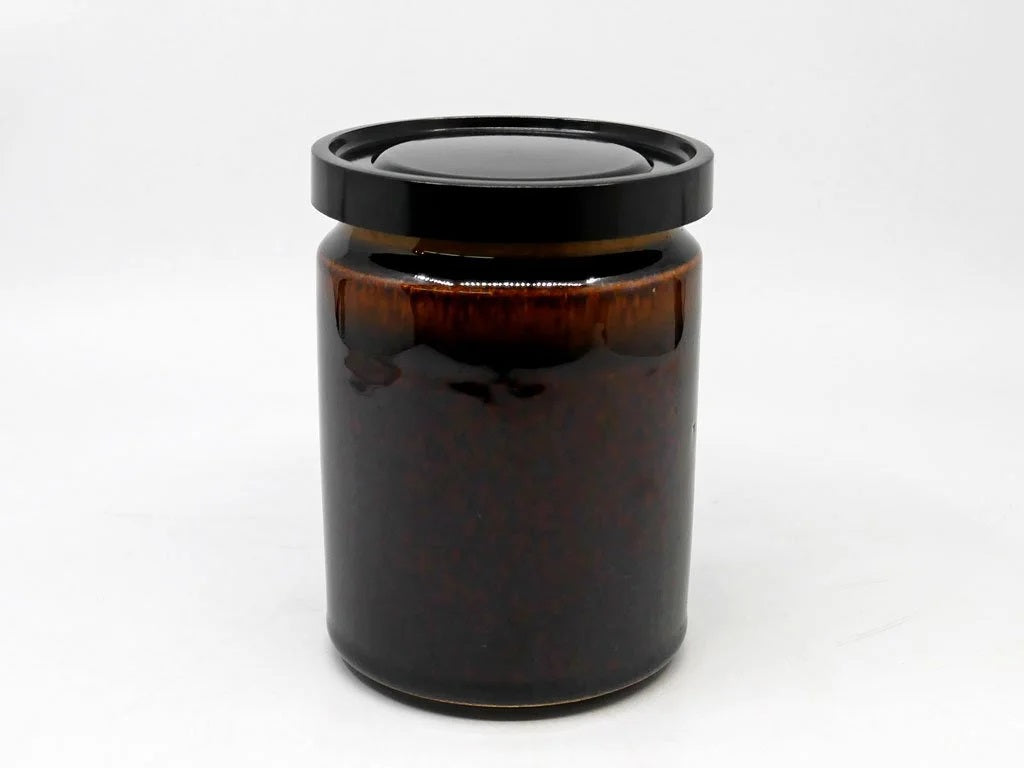 アラビア ARABIA ジャー キャニスター 丸型 ブラウン プラスチック蓋 リカルド・リンド Richard Lindh ビンテージ 中古品 買い取りしました。