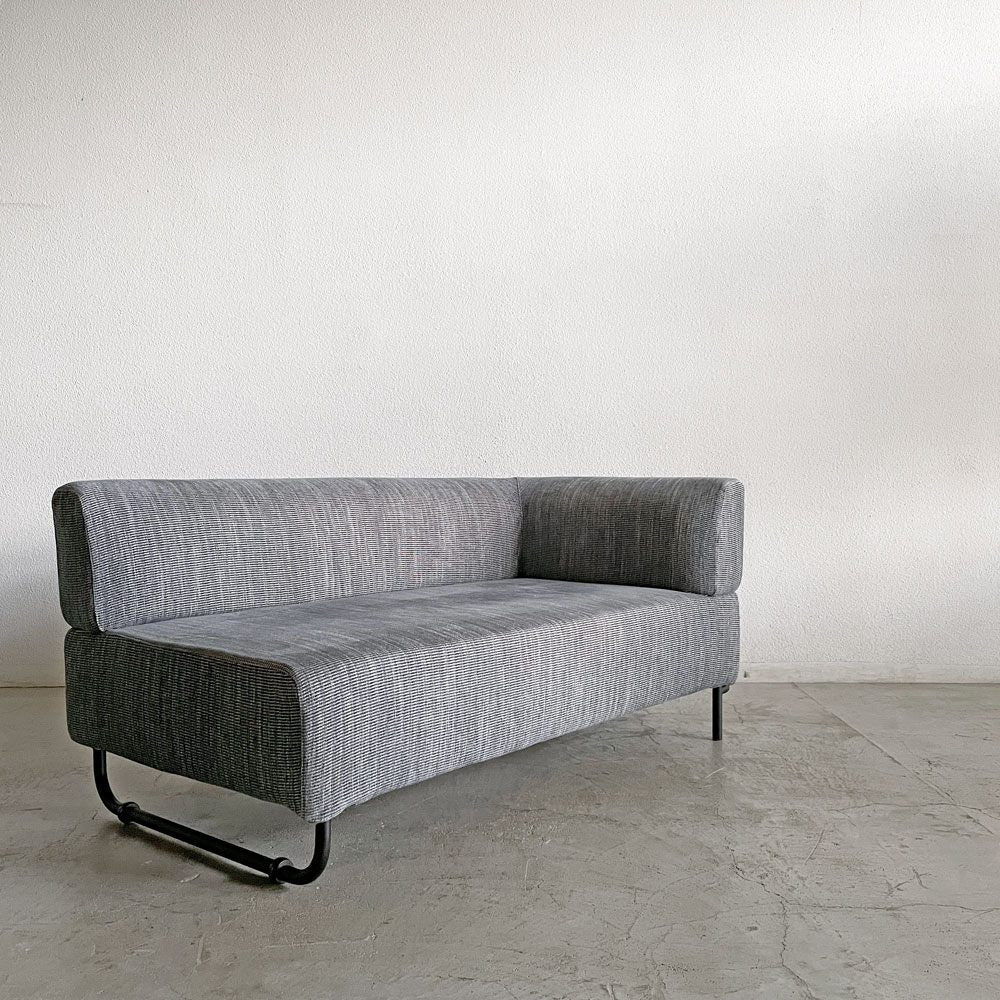 【登戸BASE店】アクタス ACTUS オウンエス OWN-S シングルアームソファ 右側アーム 片肘 W145cm カバーリングファブリック ブルー系 スチール脚 定価￥123,200- C 買取させていただきました。