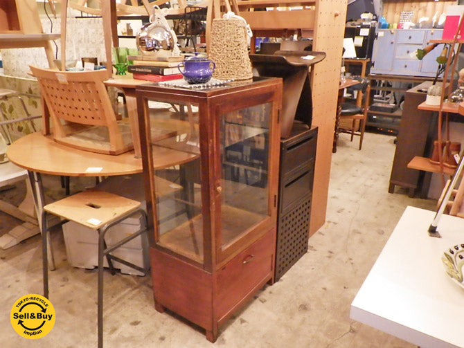 ビンテージ ショーケース パンケース ガラスケース レトロ 什器 買い取りしました！ 自由が丘店 出張買取もお任せください。