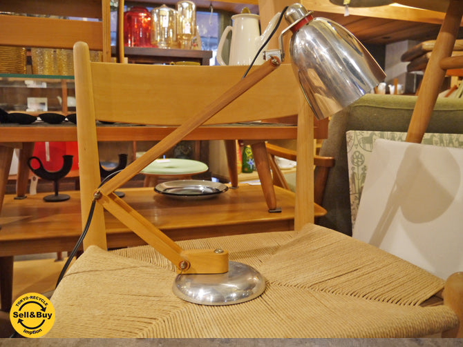 ビンテージスタンドライト デスクランプ ウッド×スチール ナカジマ 買い取りしました！ 自由が丘店 出張買取もお任せください。