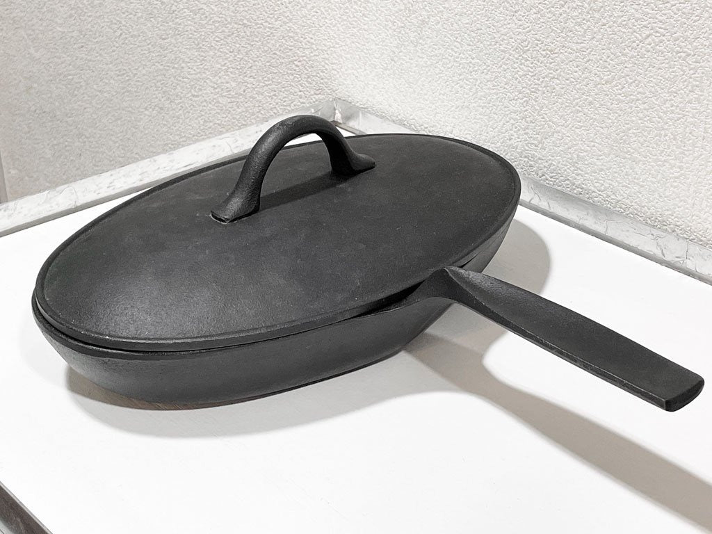 及源 OIGEN 小笠原陸兆 フィッシュパン 1.3L 鋳鉄 鋳物パン 南部鉄器 W30cm 中古品 買い取りしました。