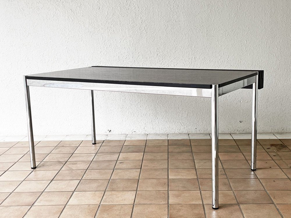 ユーエスエムハラー USMハラー USM Haller モジュラーファニチャー ハラーテーブル ワークデスク W150cm オーク材 ブラック ケーブルダクト付き 中古品 買い取りしました。