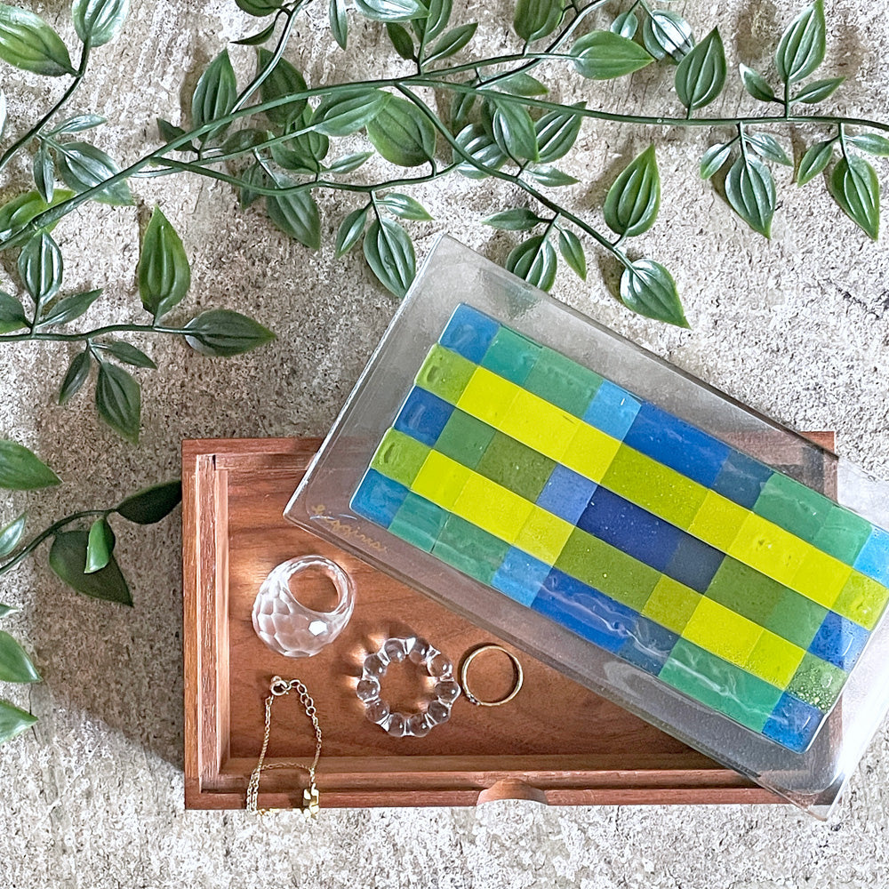 ヒギンスグラス Higgins Glass シガレットボックス Cigarette Box マイケル フランシス・ヒギンズ Michael＆Frances Higgins ビンテージ ミッドセンチュリー 希少 ～古代の技法と現代的なデザインとの融合～