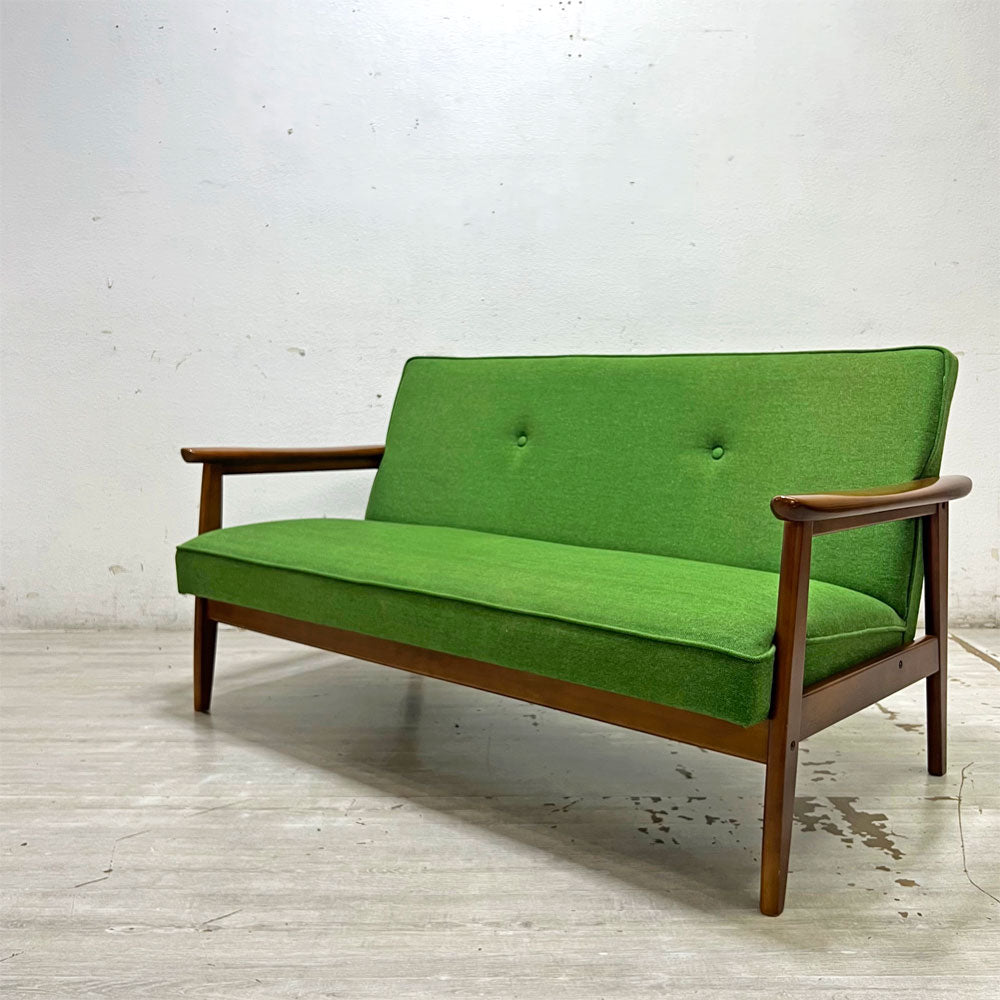 【祖師ヶ谷大蔵店】カリモク60 Kチェア 2P ソファ タープグリーン 廃盤仕様 旧型 買取させていただきました。